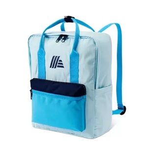 Aldi Gear Fall 2023 * Light Blue Block Backpack with Navy Accents * NWT